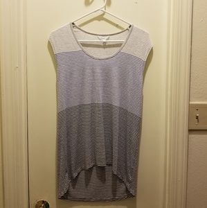 Athleta striped cap sleeve shirt